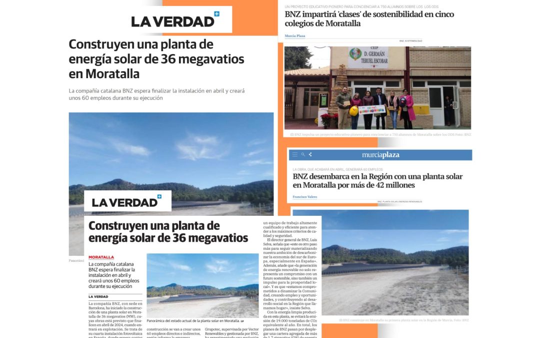 El compromiso de BNZ en Moratalla en prensa