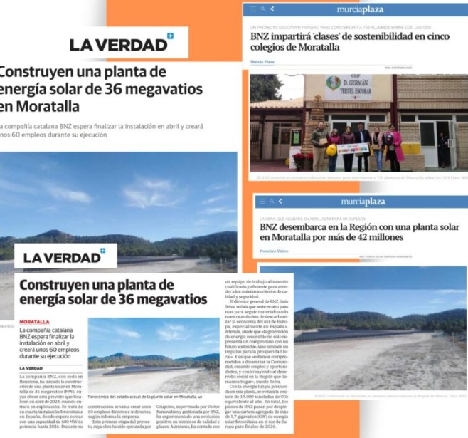 The commitment of BNZ in Moratalla on media